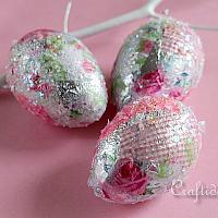 Glitter Easter Eggs Craft