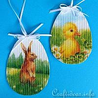Paper Easter Egg Ornaments